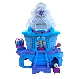Fisher Price Little People Disney Frozen Elsa's Ice Palace Castle with 2 Figures